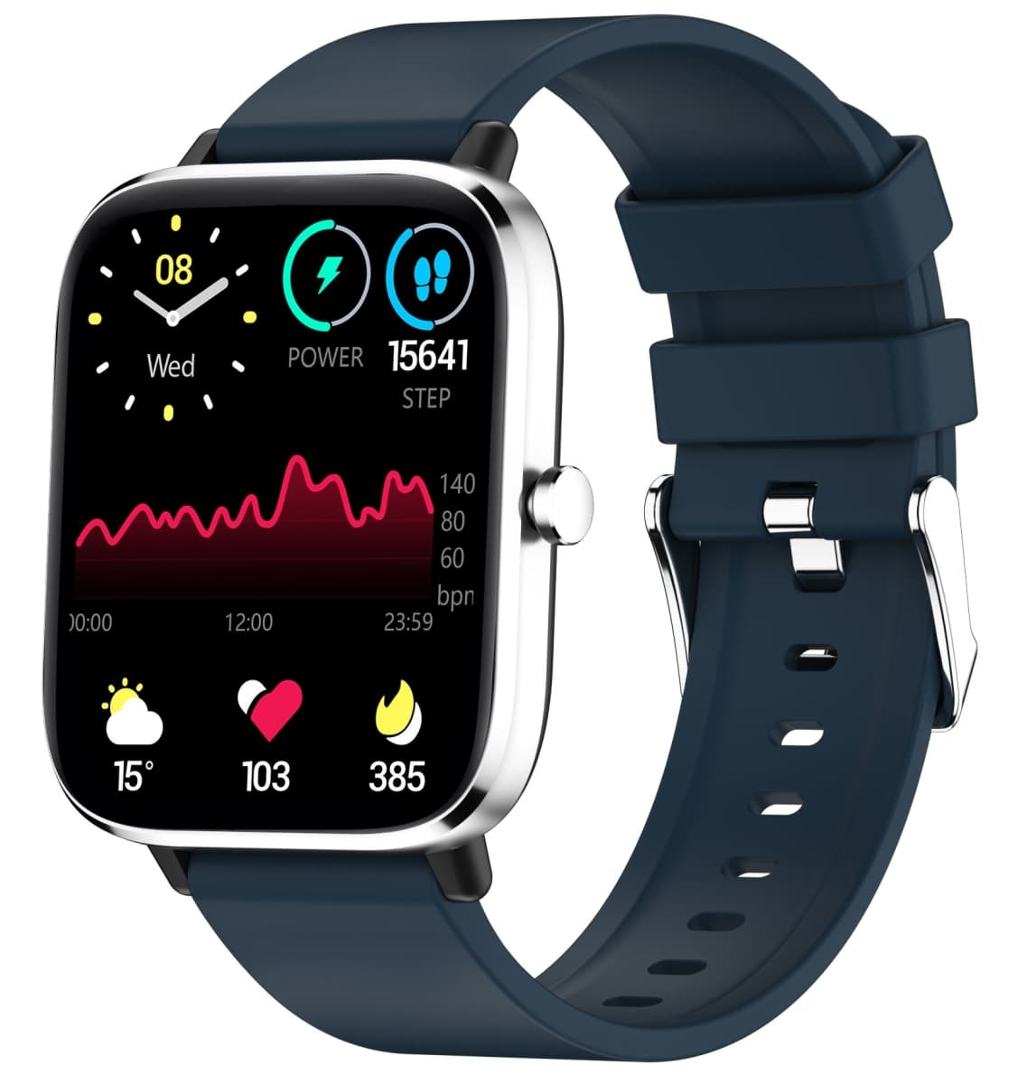 Smartwatch GIEWONT Dynamic SmartCall GW230-4 - Silver/Deep Ocean