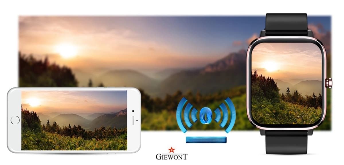 Smartwatch GIEWONT Dynamic SmartCall GW230-3 - Rose Gold/Black Effect