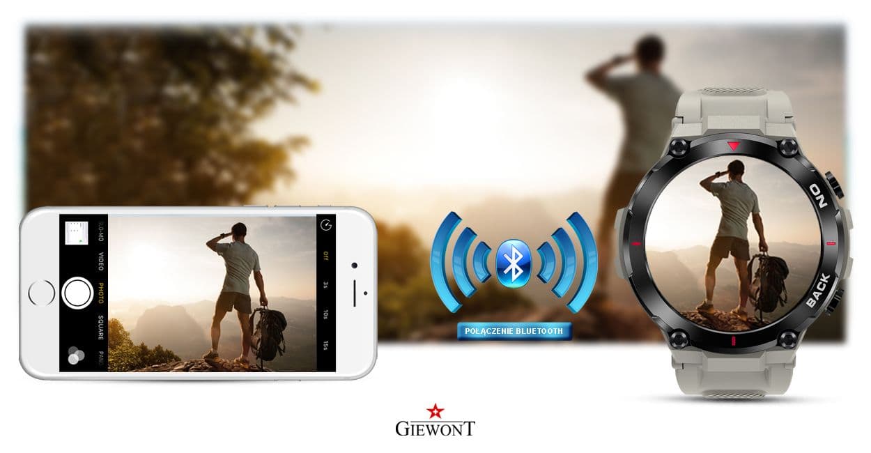 Smartwatch GIEWONT Pionier GPS GW460-3 - Light Stone