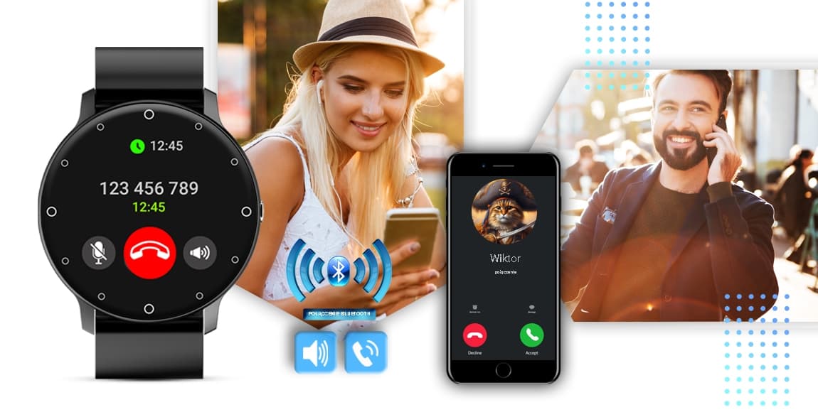 Smartwatch GIEWONT Sport Around PRO SmartCall GW120-2 PRO - Carbon