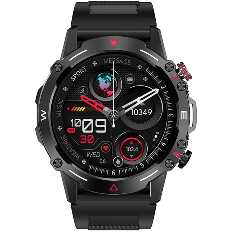 Smartwatch VELTORI VT110-1 Czarny Pasek Silikonowy