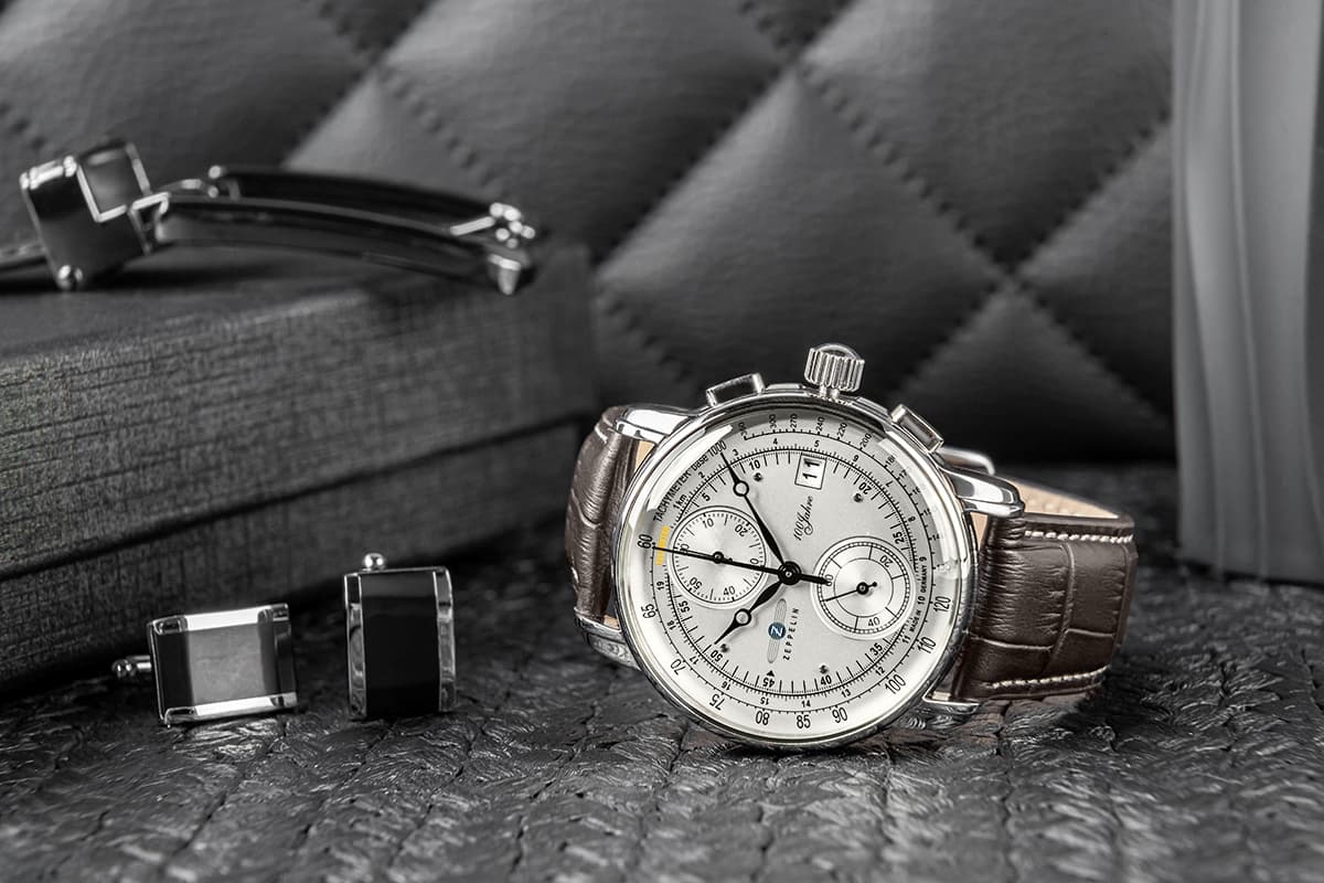 Zegarek Męski ZEPPELIN 100 Yahre Chronograph 8670-1 + BOX