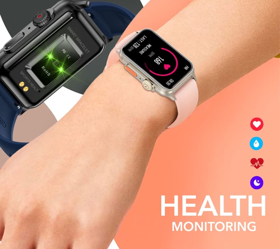 Smartwatch Damski RUBICON RNCF06 Black/Dark Blue SMARUB220