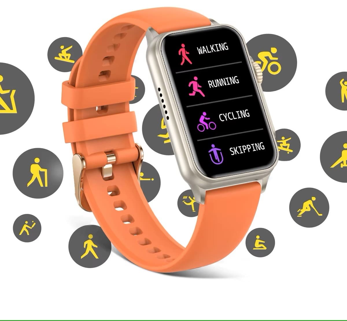 Smartwatch Damski RUBICON RNCF06 Black SMARUB215