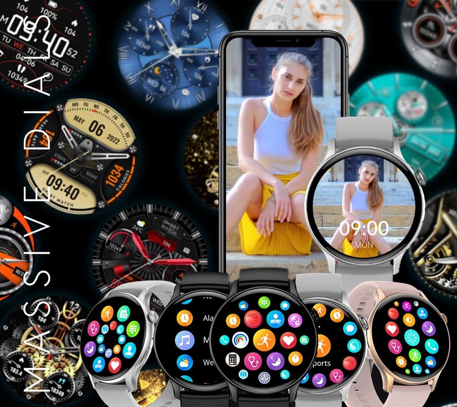 Smartwatch Damski RUBICON RNCF10 Rose Gold/Pink SMARUB239