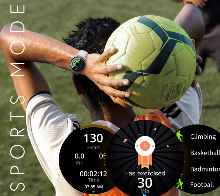 Smartwatch RUBICON RNCF10 Black SMARUB237