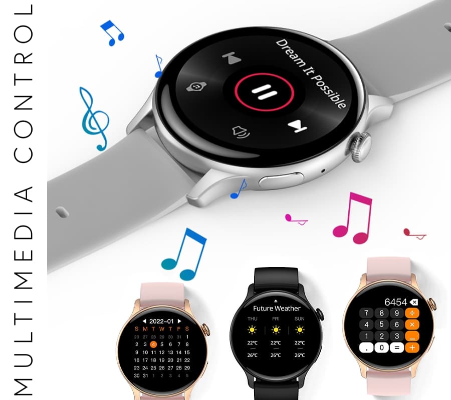 Smartwatch RUBICON RNCF10 Black SMARUB237