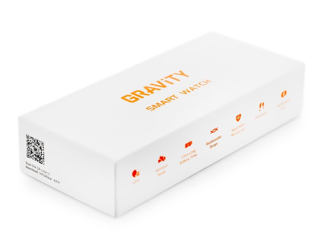 Smartwatch Męski GRAVITY GT28-1 Pasek + Bransoleta Czarny