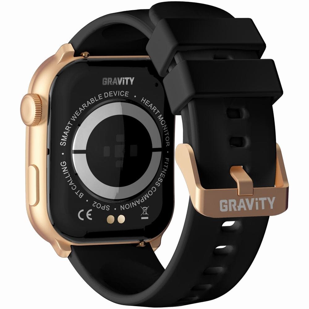 Smartwatch Damski GRAVITY GT28-5 Pasek + Bransoleta Różowe złoto Czarny