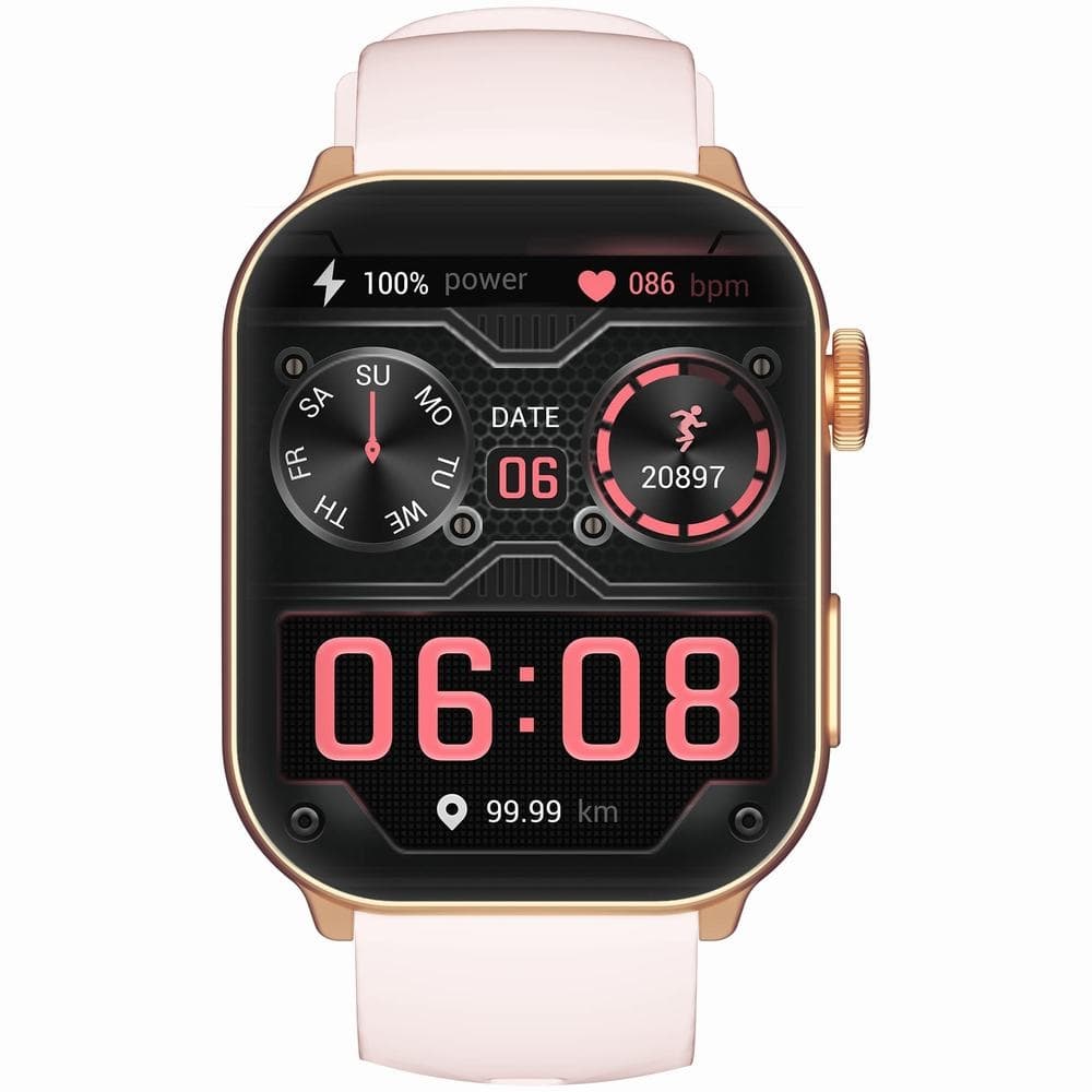 Smartwatch Damski GRAVITY GT28-6 Pasek + Bransoleta Różowe złoto Różowy