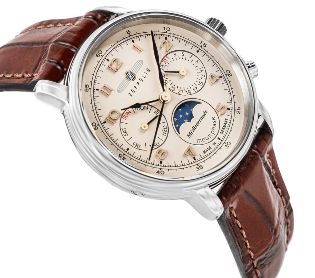 Zegarek Dęmski ZEPPELIN LZ121 Mediterranee Moonphase 9637-5 + BOX