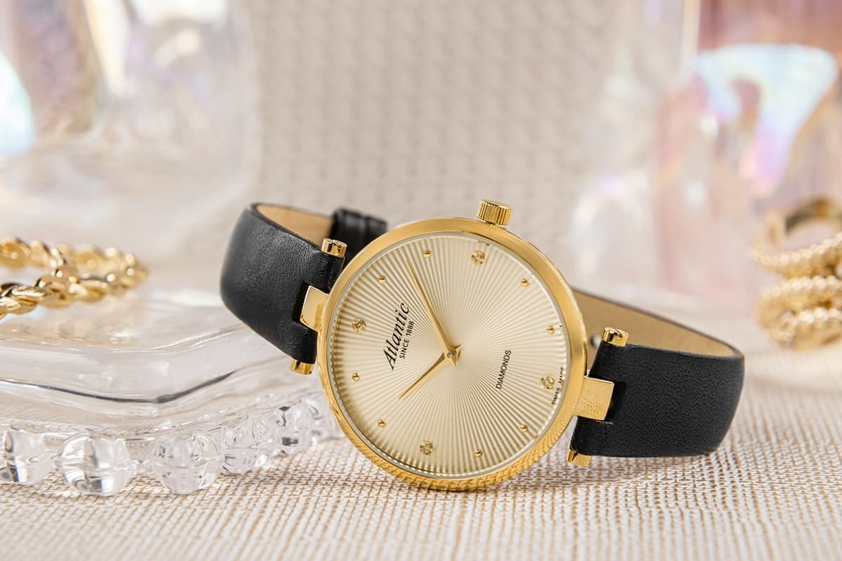 Zegarek Damski Atlantic Royal Diamonds 29044.45.37 + BOX